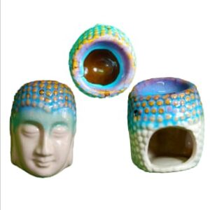 Buddha Head Ceramic Aroma Oil Burner