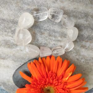 Clear quartz Tumble Bracelet