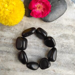 Black Tourmaline Tumble Bracelet