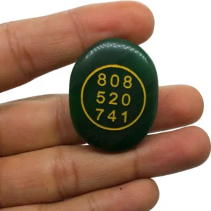 Green Jade Money Magnet Zibu Crystal Coin for Money 1pc